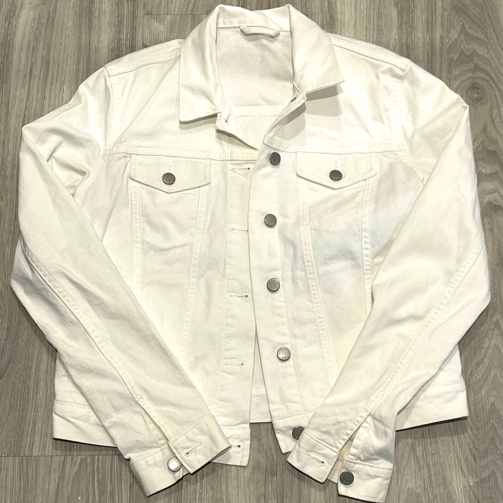 White denim jacket.
